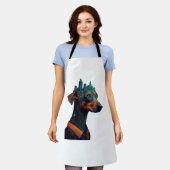 City Dackel Klassischer T - Shirt Schürze (Getragen)