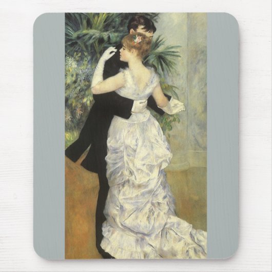 City Dance by Pierre Renoir, Vintage Kunst Mousepad (Vorne)