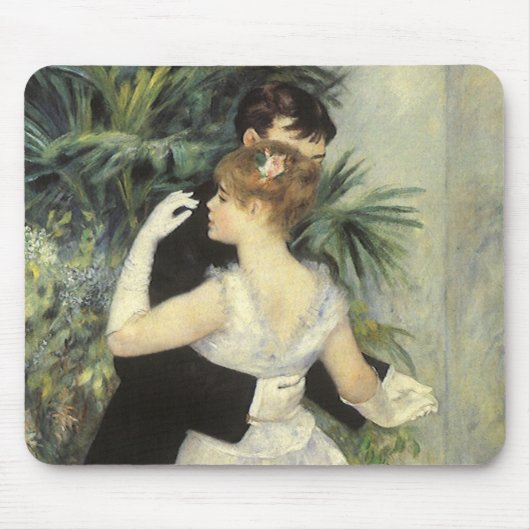 City Dance by Pierre Renoir, Vintage Kunst Mousepad (Vorne)