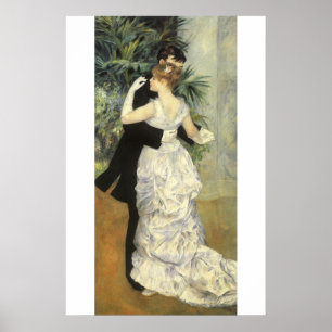 City Dance by Pierre Renoir, Vintage Kunst Poster