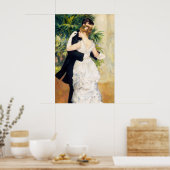 City Dance, Dance in Town by Pierre Auguste Renoir Poster (Küche)