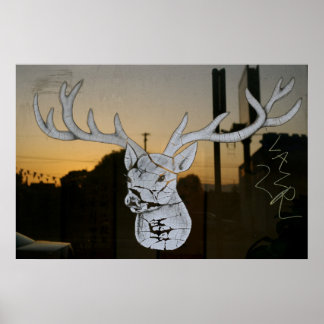 City Deer Poster