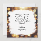 City Downtown Brownstone Gebäude Weihnachten (Rückseite)