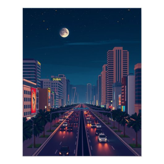 City Dubai United Arab Emirates Poster (Vorderseite)