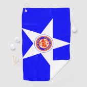 City Flag Houston, Texas Golf Handtuch (Insitu)