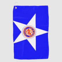 City Flag Houston, Texas Golf Handtuch