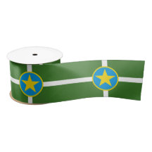 City Flag Jackson (Mississippi) Satin Ribbon
