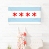 City Flag of Chicago (Illinois) Banner (Insitu)