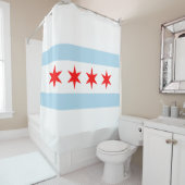 City Flag of Chicago (Illinois) Duschvorhang (Beispiel)