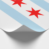 City Flag of Chicago (Illinois) Geschenkpapier (Ecke)