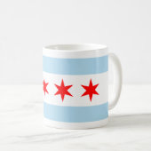 City Flag of Chicago (Illinois) Kaffeetasse (VorderseiteRechts)