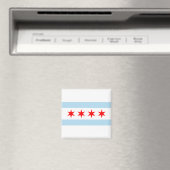 City Flag of Chicago (Illinois) Magnet (In Situ (Geschirrspüler))