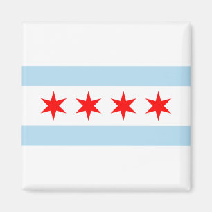 City Flag of Chicago (Illinois) Magnet