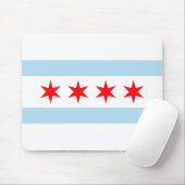 City Flag of Chicago (Illinois) Mousepad (Mit Mouse)