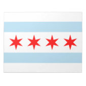 City Flag of Chicago (Illinois) Notizblock (Vorderseite)