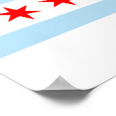 City Flag of Chicago (Illinois) Poster (Ecke)