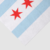 City Flag of Chicago (Illinois) Seidenpapier (Ausschnitt)