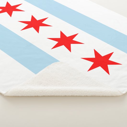 City Flag of Chicago (Illinois) Sherpadecke (3/4)