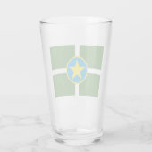City Flag von Jackson (Mississippi) Glas (Rückseite)