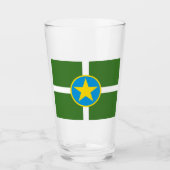 City Flag von Jackson (Mississippi) Glas (Vorderseite)