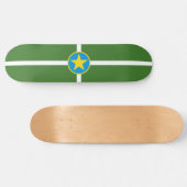 City Flag von Jackson (Mississippi) Skateboard (Horizontal)