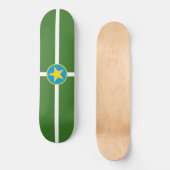 City Flag von Jackson (Mississippi) Skateboard (Vorderseite)