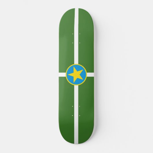 City Flag von Jackson (Mississippi) Skateboard (Vorderseite)