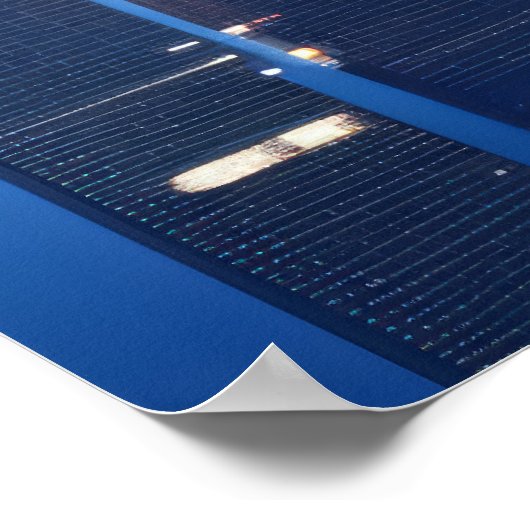 City Futuristic Moderne Landschaft Poster (Ecke)