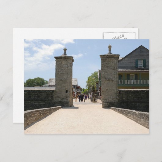 City Gate Saint Augustine Florida Postkarte (Vorne/Hinten)