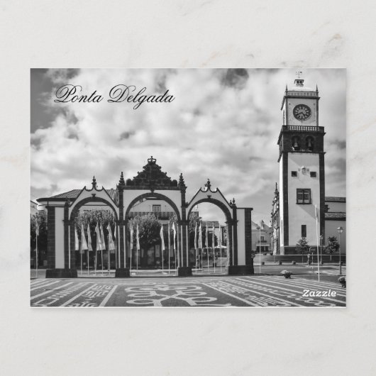 City Gates Ponta Delgada Postkarte (Rückseite)
