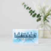 City Gebäude | Downtown Properties Visitenkarte (Stehend Vorderseite)