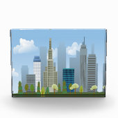 City Gebäude Fotoblock (Vorderseite)