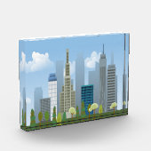 City Gebäude Fotoblock (Links)