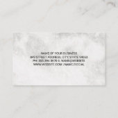 City Gebäude | Home | Marble Business Card Visitenkarte (Rückseite)