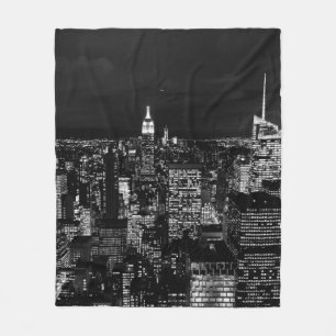 CITY GEBÄUDE WÄHREND DES NACHT-ZEIT-FOTOS FLEECEDECKE