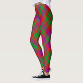 City Glasgow Tartain Kariert Green Red Lila Leggings (Links)