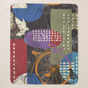 City Grunge abstrakte, nahtlose Vintage Muster. Sherpadecke