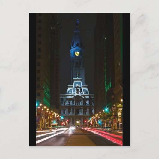 City Hall Broad Street Postkarte (Vorderseite)