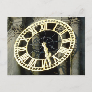 City Hall Clock. Cardiff, Wales, Vereinigtes König Postkarte