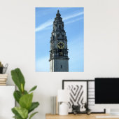 City Hall Clock Tower, Cardiff Poster (Heimbüro)