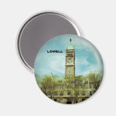 CITY HALL LOWELL MASSACHUSETTS MAGNET (Vorderseite/Rückseite)