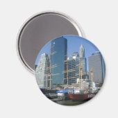 City Harbour Boats Magnet (Vorderseite/Rückseite)