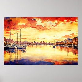 City Harbour Poster