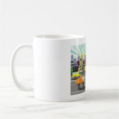 City Highway Cityscape und Verkehr Kaffeetasse (Links)