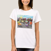 City Highway Cityscape und Verkehr T-Shirt (Vorderseite)