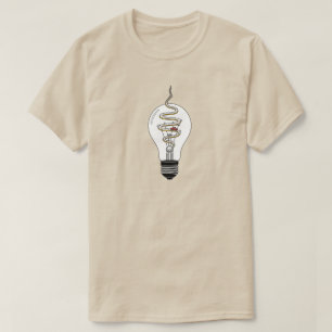 City Highway Light Bulb - Unisex Minimalistisch Ts T-Shirt