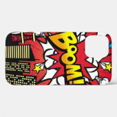 City-Hintergrundmaterial mit Comic Art Spee Case-Mate iPhone Hülle (Rückseite (Horizontal))