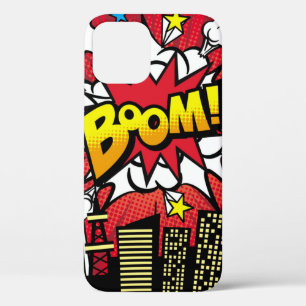 City-Hintergrundmaterial mit Comic Art Spee Case-Mate iPhone Hülle