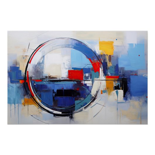 City in Pastel Tones Poster (Vorderseite)