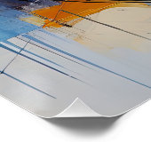 City in Pastel Tones Poster (Ecke)